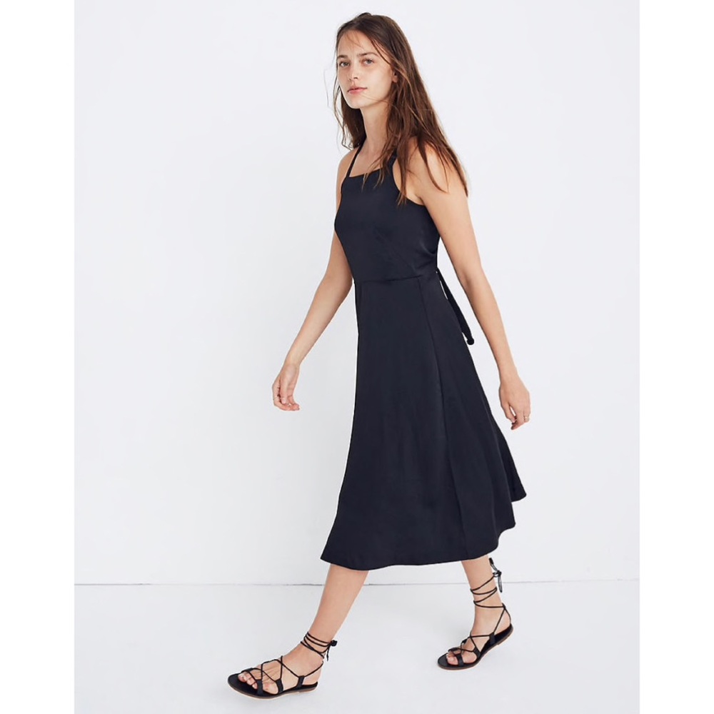 Madewell Cross-Back Midi Dress - Picture 4 of 8